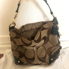 Authentic! Lightly Used Canvas, Leather Strap Bags Coach, Coach Handbag, Canvas Leather, Coach Handbags, Coach Bags, Camera Bag, Leather Straps, Shoulder Bags, Bag Lady