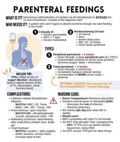 an info sheet with instructions on how to use parental feedings