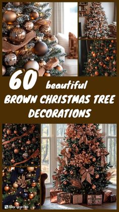 ❤️ Save for later 👉 Tap to see all 60+ Brown Christmas Tree Decorations | Struggling to find unique holiday decor that stands out from the crowd? These brown Christmas tree decorations bring warmth and sophistication to your festive setup. Pin these gorgeous ideas to create your perfect holiday masterpiece! Copper And Brown Christmas Tree, Brown Theme Christmas Tree, Brown Christmas Tree Decor, Gold And Brown Christmas Tree, Gold Christmas Tree Theme, Brown Christmas Tree Decorations, Christmas Tree Decorations To Make, Brown Christmas Tree, Unique Holiday Decor