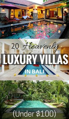 luxury villa in bali with text overlay