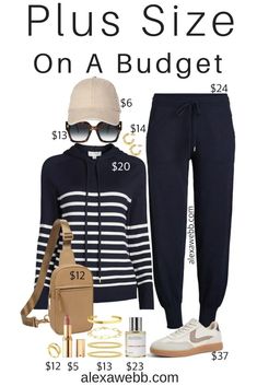 Plus Size on a Budget - Preppy Athleisure - Alexa Webb Classy Athleisure Outfits, Plus Size On A Budget, Plus Size Preppy, Plus Size Athleisure Outfits, Casual Athleisure Outfits, Plus Size Athleisure, Preppy Athleisure, Outfit Informal, Alexa Webb