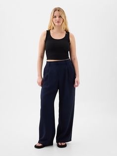 Easy Crepe Trousers Viscose Workwear Bottoms With Pockets, Viscose Workwear Pants With Pockets, Fitted Casual Viscose Pants, Rayon Tapered Leg Workwear Bottoms, High-waisted Viscose Pants For Work, High-waist Viscose Pants For Workwear, High Waist Viscose Pants For Work, Versatile Rayon Bottoms For Workwear, High-waist Rayon Pants For Work