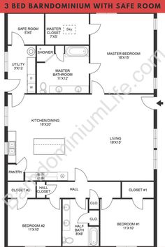 the floor plan for a two bedroom apartment with an attached kitchen and living room area