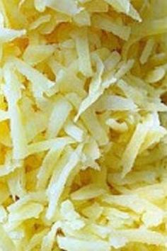 shredded cheese is shown in this close up photo