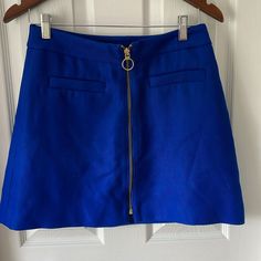 Adorable Mini Skirt Thick Material Trendy Blue Skirt For Work, Trendy Blue Workwear Skirt, Chic Blue Skort With Pockets, Casual Blue Skort For Work, White Jean Skirt, Denim Wrap Skirt, Camo Skirt, Blue Mini Skirt, Plaid Pencil Skirt