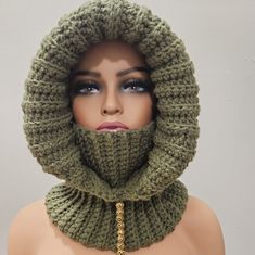 Beaded Crochet Hooded Turtleneck Balaclava Knitted Fashion, Beaded Crochet, Handcrafted Accessories, Accessories Handmade, Bead Crochet, Knit Fashion, Beautiful Outfits, Hand Crafted, Handmade Items