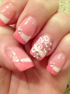 Pink Nails Toes, 2000s Nails, Nails Toes, Cute Pink Nails, Hippie Nails, Summery Nails