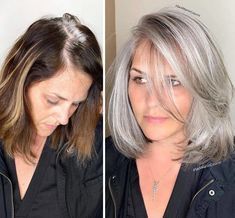 Gorgeous Gray Hair, Smink Inspiration, Hair Growing, Blending Gray Hair, Braut Make-up, Gray Hair Highlights