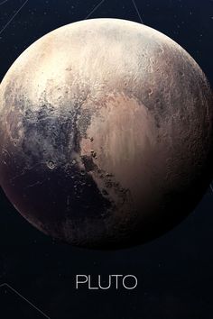 an artist's rendering of pluto in space