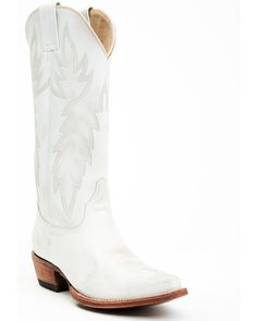 Idyllwind Women's Wheeler Warm Western Boot - Snip Toe, White White Snip Toe Heeled Boots For Ranch, White Snip Toe Heeled Boots For Rodeo, White Leather Boots For Western-themed Events, White Snip Toe Heeled Boots, White Snip Toe Boots For Ranch, White Heeled Boots With Wide Calf And Snip Toe, White Wide Calf Heeled Boots With Snip Toe, White Wide Calf Snip Toe Heeled Boots, White Wide Calf Boots With Snip Toe