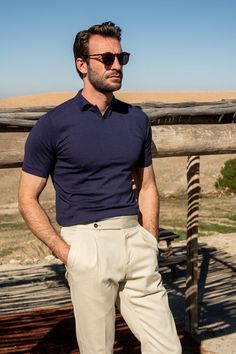 Men's summer outfits with polo 23 ideas: Boost your style with timeless elegance - mens-club.online Italian Men, Old Money Style, Mens Fashion Classy, Men Fashion Casual Outfits, Summer Outfits Men, Gentleman Style