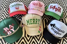 Happystack Christmas Trucker Hat, Christmas Trucker Hat, Smiley Face Trucker Hat, Christmas Gift, Happy Stacks Trucker Hat, Custom Trucker - Etsy Christmas Trucker Hat, Trucker Hat Sayings, Sublimation Hats, 2024 Ornaments, Hat Business, Gangsta Wrapper, Hat Bar, Custom Trucker Hats, 2024 Ideas