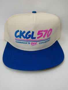 Vintage 80s 90s Snapback Hat CKGL 570 Canada's Best Country  Unbleached Cotton, Blue, Pink CKGL Radio Station broadcasted country music until about the late 90s when it switched to a news / talk radio format. Vintage 80s Snapback Hat CKGL 570 Canada Best Country Radio Music Cheap Retro Snapback Trucker Hat, Cheap 90s Style Snapback Hat, Affordable Vintage Snapback Hat With Short Brim, Cheap Retro Snapback Hat, Cheap Retro Snapback Hat For Spring, Cheap Retro Adjustable Snapback Hat, Cheap Vintage Snapback Hat With Curved Brim, Cheap Vintage Snapback Hat For Spring, Cheap Cotton Retro Snapback Hat