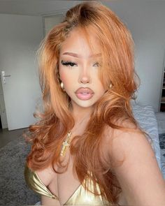 Y2k Hairstyles, Cute Makeup Looks, Baddie Hairstyles, Orange Hair, Hair Inspo Color, Ginger Hair, Aesthetic Hair, Pretty Hairstyles, Hair Looks