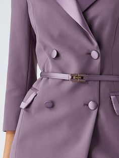 Poliester Dress from Elisabetta Franchi Composition: 100 Pl | Elisabetta Franchi Women's Poliester Dress in Purple | FW23/24 Feminine Aesthetic, Casual Style Outfits, Italian Style, Luxury Retail, Luxury Boutique, Coats Jackets, Casual Outfits, Composition, Fashion Outfits