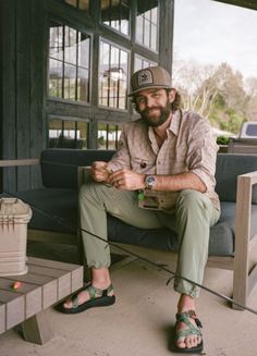 Outdoorsy Men Style, Granola Outfits Men, Granola Men Style, Outdoorsy Style Men, Men Hiking Outfit, Mens Western Outfits, Country Outfits For Men