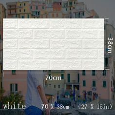 the white paper is being used to make a wallpaper for an apartment building in italy