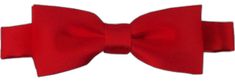 Pre Tied Bow Tie, Solid Red, Bow Tie, Red