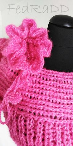 Pink Sweater,soft Yarn ,hand Knit ,long Puff Sleeve Sweater,unique Oval Neck Pullover,gentle on the Skin ,size S M L - Etsy Croatia