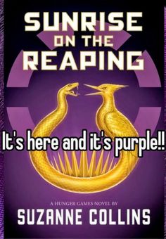 the cover of sunrise on the reading it's here and it's purple