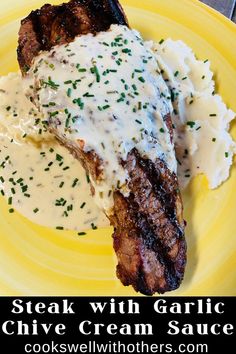 steak with cream sauce Mexican Cream Sauce, Cream Sauce For Steak, Steak Cream Sauce, Pepper Sauce For Steak, Sauce For Steak, Dijon Cream Sauce, Garlic Cream Sauce, Cream Sauce Recipes