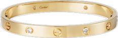 Cartier Bracelets With Single Cut Diamonds, Cartier Single-cut Diamond Bracelets, Cartier Round Bracelet With Single Cut Diamonds, Classic Cartier Bracelets For Wedding, Cartier Round Yellow Gold Bracelet, Cartier Yellow Gold Round Bracelet, Cartier Bracelets With Brilliant Cut, Cartier Bangle With Single Cut Diamonds, Cartier Bracelets With Diamond Accents For Gift