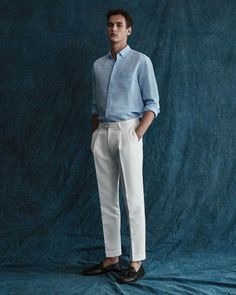 Sky Blue Shirt Outfit Men Formal, Gents Formal Pant Shirt, Formal Summer Outfits Men, New Look Outfit, Sky Blue Fashion, New Look Clothes, Money Clothing, Pinterest Page