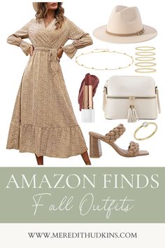 fall outfits, fall aesthetic, preppy, winter fashion, fashion, gold jewelry, autumn, holiday outfits, sunglasses, coat, shoes, purse, neutral outfit, family photo outfit ideas, womens fashion, fedora, fashion hat, nude hat, braided nude heels, choker necklace, dainty jewelry, amazon fashion, amazon outfit, amazon style, amazon dress Autumn Holiday Outfits, Preppy Winter Fashion, Fall Aesthetic Preppy, Neutral Wardrobe Outfits, Amazon Outfits Women, Fall Fashion Amazon, Fall Photo Outfits, Amazon Fall Fashion, Fedora Fashion