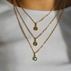 We are obsessed with our You're a Gem Necklace! This necklace is everything you need to step up your outfit game. Wear this baby alone or pair it with our Slithering Necklace! Colorful Gold Necklace, Purple Gem Necklace, Luxury Layering Gemstone Necklaces, Blue Layered Necklace, Elegant Rainbow Necklaces With Gemstone Accents, Rainbow Gem Necklace, Jewel Necklace, Gem Necklace, Belly Rings