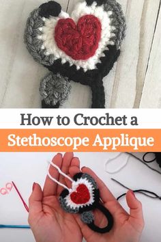 crochet is an art and craft project that teaches how to make heart - shaped objects