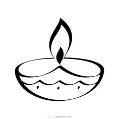 a black and white drawing of a candle with water droplets on the bottom, in a bowl