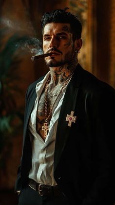 Male Photoshoot Aesthetic, Men Model Photoshoot, Men’s Photography, Tattooed Men Aesthetic, Human Male Character Art, Male Portrait Pose Reference, Male Vampire, Gothic Men