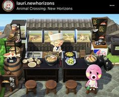 an animal crossing restaurant is shown in this screenshot