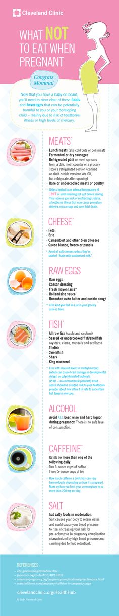 the menu for what to eat when pregnant