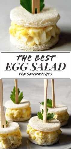 the best egg salad tea sandwiches