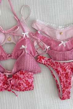 Pink Bathing Suit Aesthetic, Amazon Bikinis, Bikinis Aesthetic, Aesthetic Bikinis, Pink Amazon, Pink Bathing Suits