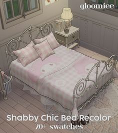 a bed room with a neatly made bed