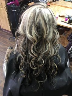 Dark Underneath Hair, Tattoo Coverups, Dark Silver Hair, Calico Hair, Highlights Curly, Underneath Hair, Highlights Curly Hair, Color Highlights, Silver Highlights