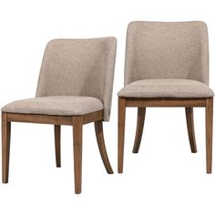 a pair of chairs sitting next to each other