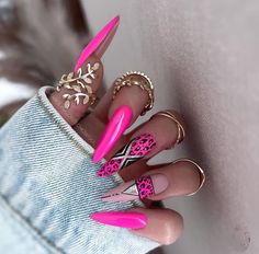 September Nails Designs 2023, 2023 Nails, Fake Nails Long, Sharp Nails, Long Stiletto, Nagel Tips, Manicure Diy, Pointed Nails, Nail Type