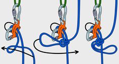 three wires connected to each other with blue and orange cords attached to them, in front of a white background