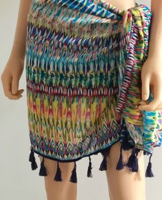 "Colorful , light weight beach coverups with tassels for women. You can use any season such as scarf, sarong, beach cover up, wrap. Wash in cold water. Lay flat to dry. *One size fits all *Style multiple ways *Length: 55\"x 54\"" Beach Coverups, Plaid Blanket Scarf, Tassel Scarf, Plaid Blanket, Women's Cover Up, Swimwear Cover Ups, Blanket Scarf, Swimwear Cover, Beach Covers