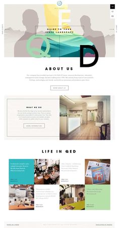 the website design for an interior decor company