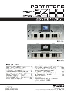 an instruction manual for the yamaha psr - 6300