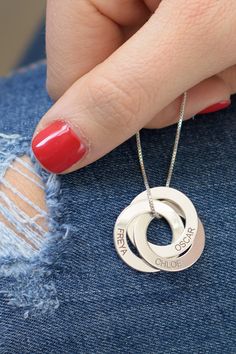 #fashionista #Weihnachtsgeschenke #Muttertag #Personalisierter #Schmuck Washer Necklace, Ring