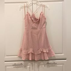 Saints + Secrets Brand Light Pink Sundress ( Blush Color) Nwt Blush Mini Dress For Summer Brunch, Feminine Blush Mini Dress For Spring, Feminine Blush Mini Dress For Brunch, Feminine Blush Mini Dress For Summer, Light Pink Sundress, Yellow Polka Dot Dress, White Tennis Dress, Long Maxi Gowns, Casual Denim Dress