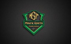 the logo for moura sports's federation, which has been designed to look like a shield