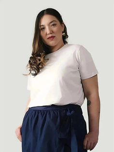 AND COMFORT Plus Size Cloud Tee Sequin Pants, Boyfriend Tee, The Cloud, Cotton Knit, Base Layer, Pima Cotton, Cotton Shorts, Light Pink, Sequin