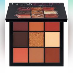 Huda Beauty Warm Brown Obsession Eye Shadow Pallet. Pallet Comes With A Mirror. Like New, I’ve Never Used It. Comes With The Plastic Outer Piece. Open To Offers. Red Eyeshadow Look, Product Wishlist, Huda Beauty Eyeshadow, Eye Makeup Eyeshadow, Warm Browns, Huda Beauty Makeup, Fixing Spray, Buy Makeup, Makeup Wishlist