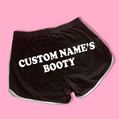 Custom Name's Booty Dolphin Shorts | Cute Dolphin Shorts | Y2K Shorts | Cute Shorts | Funny Shorts | Y2K Shorts | Lounge Shorts | Comfy Shorts to Lounge in! Actual item may be lighter/darker than pictured. M A T E R I A L S - 95% Cotton / 5% Spandex - Available In Sizes S-L S I Z I N G - Size chart is available on our listing photos. S H I P P I N G  &  P R O D U C T I O N  T I M E - Production Time is 5 Business Days. (May be delayed during the Holiday Season) - Shipping Time is 2-6 Business Da Cute Dolphin, Shorts Comfy, Funny Shorts, Shorts Y2k, Dolphin Shorts, Y2k Shorts, Yoga Suit, Shorts Cute, Short Humor